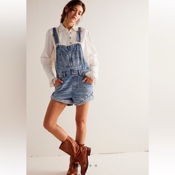 Free People Pants - Free People We The Free Ziggy Shortalls